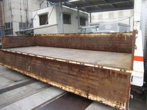 中型4トン スクラップ運搬 平ボディ 車検付