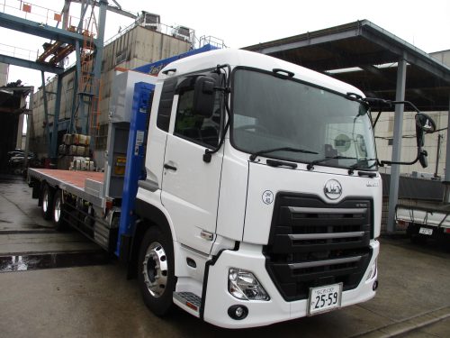 3軸低床セルフクレーン未使用車レンタカー