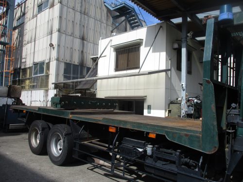 ポールトラクタ用ターンテーブル上枕木