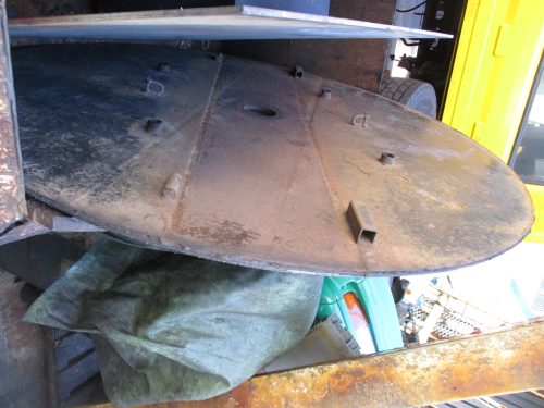 ポールトラクタ用ターンテーブル上枕木