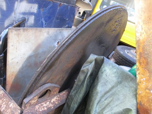 ポールトラクタ用ターンテーブル上枕木