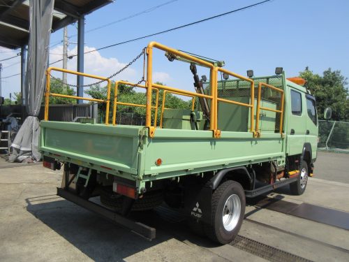 キャンターWキャブ4WD ウインチ付き構内車