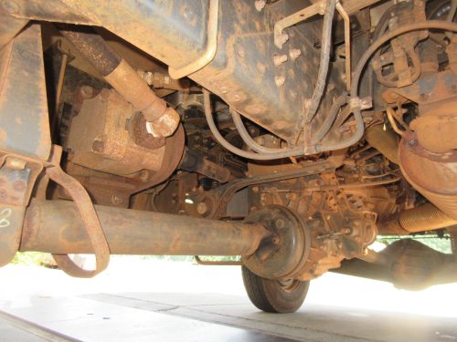 キャンターWキャブ4WD ウインチ付き構内車