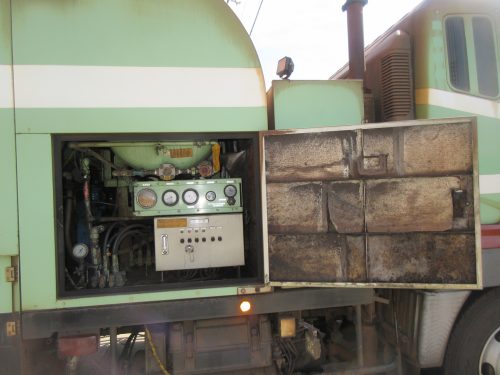 構内未登録25トン清掃車