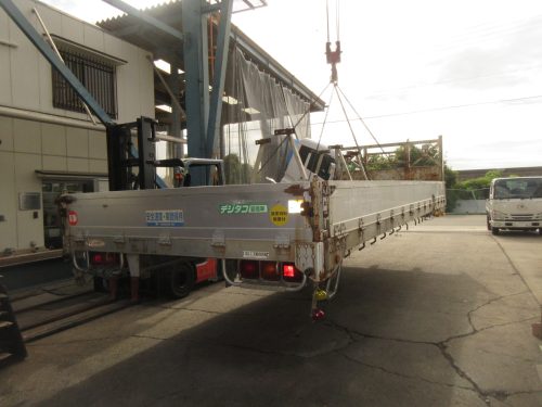 高床3軸 クレーン外しアルミ平ボディ