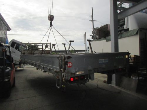 高床3軸 クレーン外しアルミ平ボディ