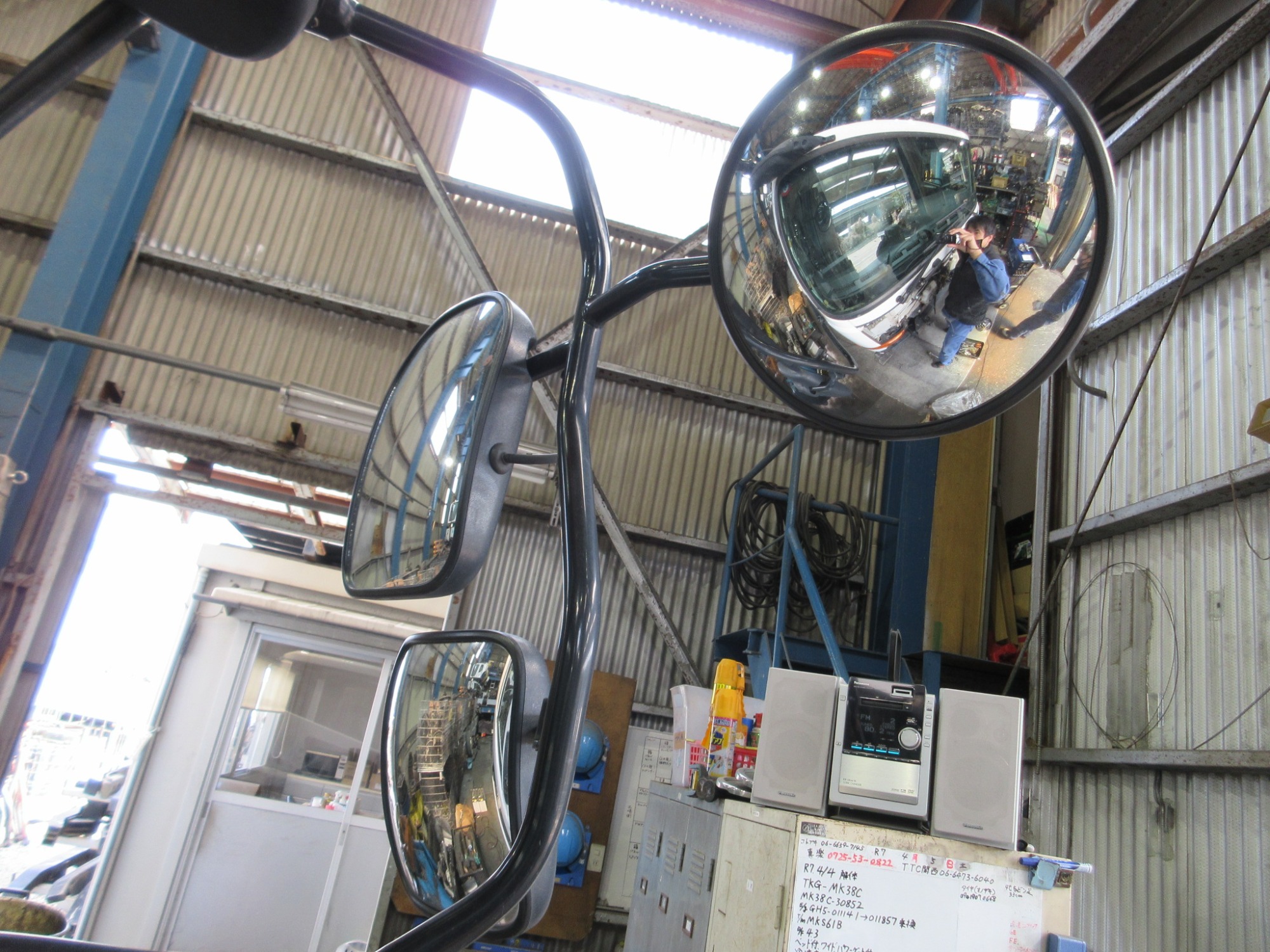 MK38(39) 左ミラーAssy(熱線付)