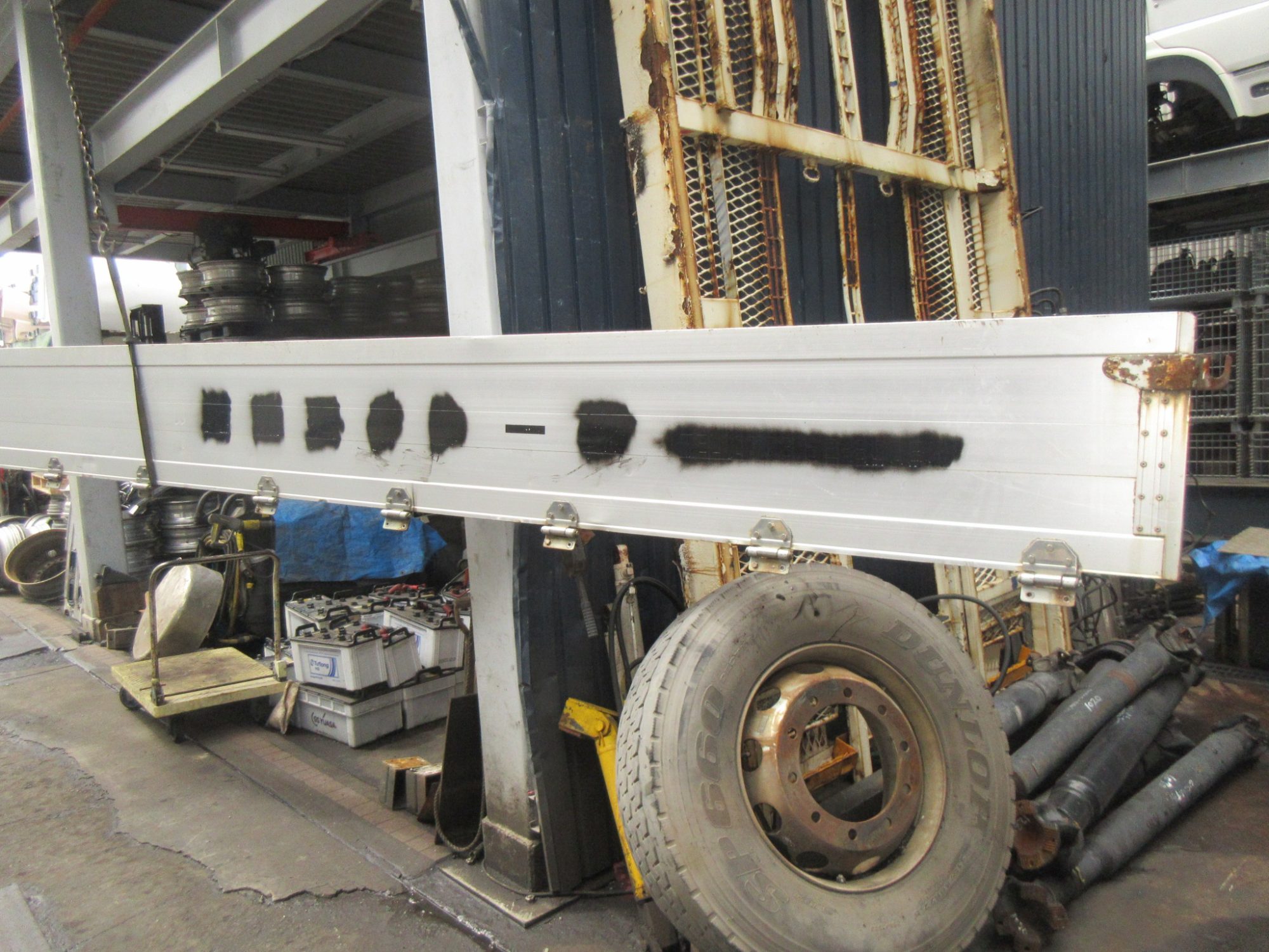 4軸低床用 アルミ煽り 5方開用