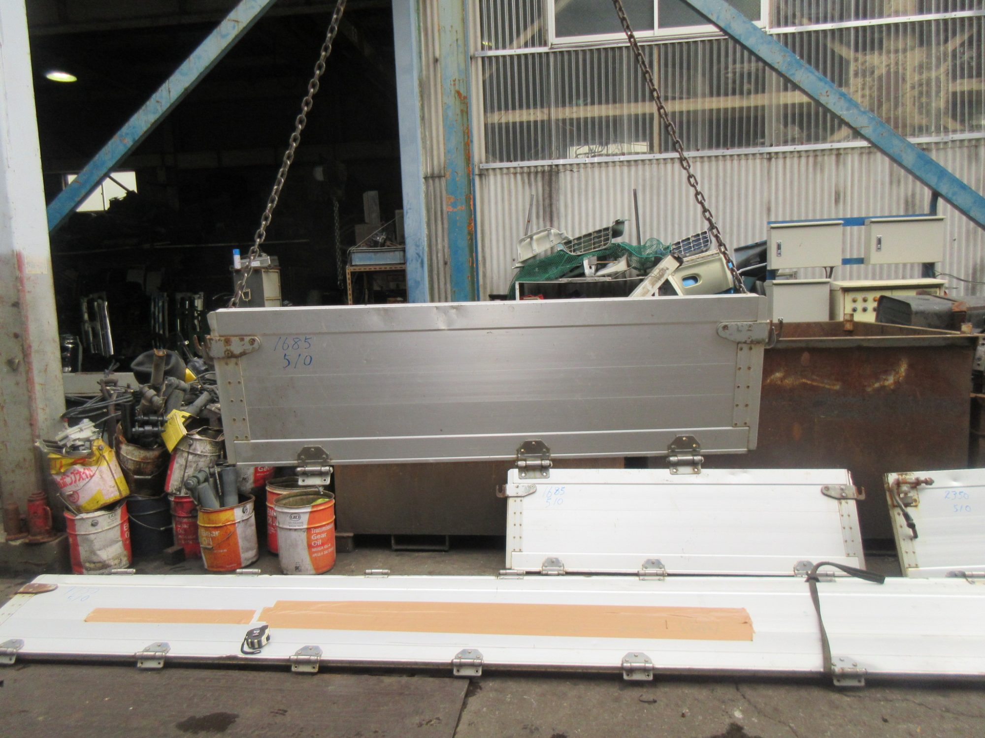 4軸低床用 アルミ煽り 5方開用