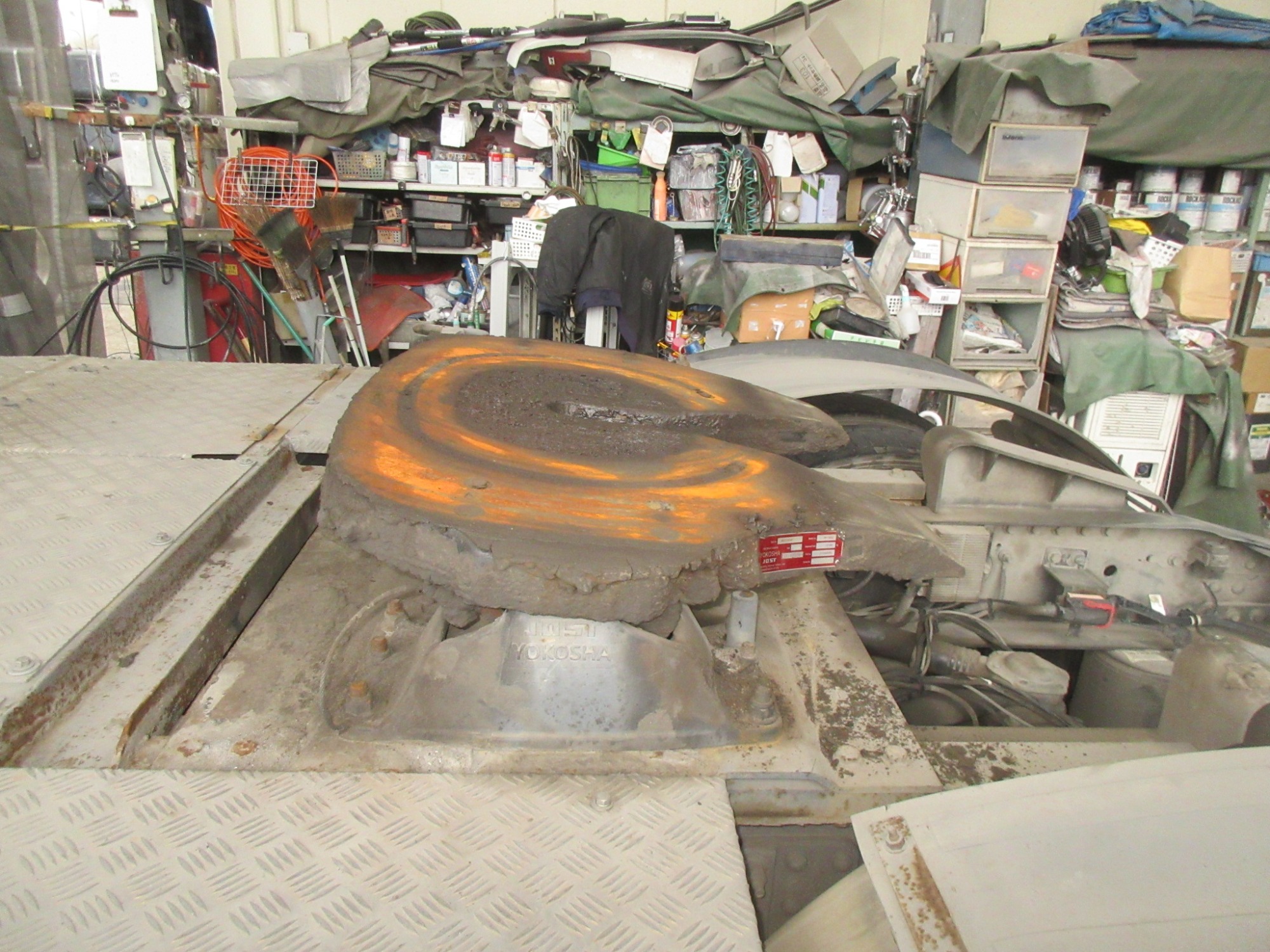 2PGハイルーフクオン ダンプ用ポンプ付11.5トントラクタ